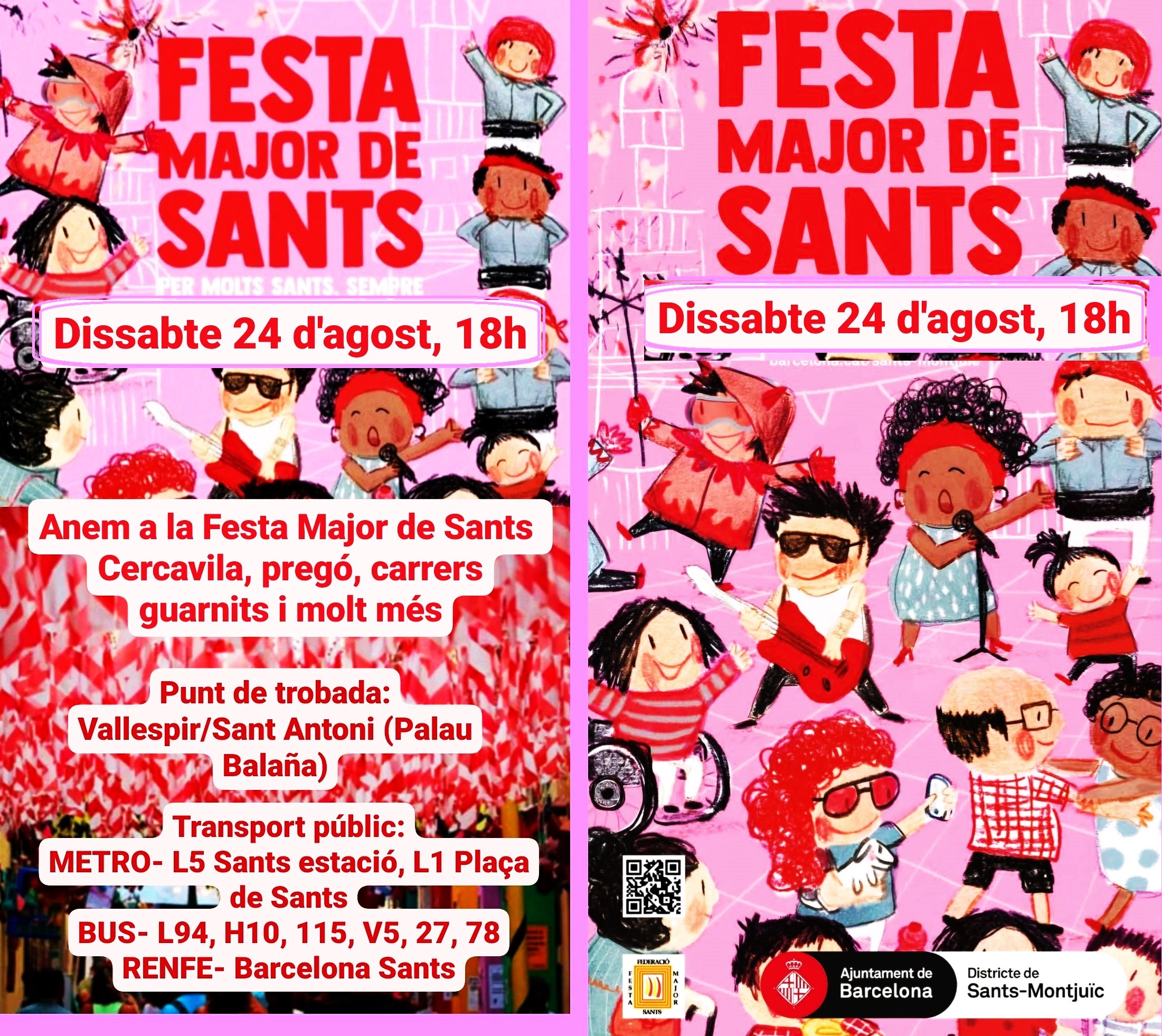 24 d’agost 2024 a les 18h: Festa Major de Sants