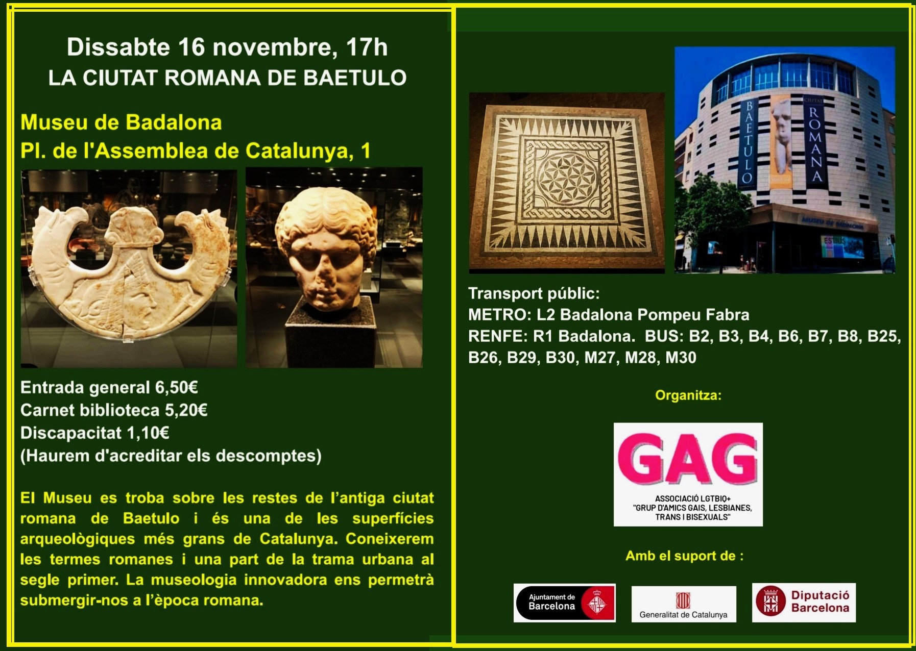 16 de novembre a les 17h: Museu de Badalona